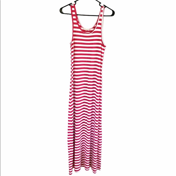 NWOT Zenana Outfitters Pink & White Maxi Dress - Picture 2 of 6